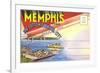 Postcard Folder, Memphis, Tennessee-null-Framed Premium Giclee Print