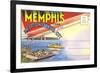 Postcard Folder, Memphis, Tennessee-null-Framed Art Print