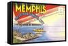 Postcard Folder, Memphis, Tennessee-null-Framed Stretched Canvas