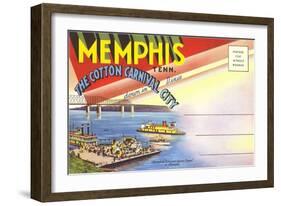 Postcard Folder, Memphis, Tennessee-null-Framed Art Print