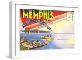 Postcard Folder, Memphis, Tennessee-null-Framed Art Print