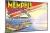 Postcard Folder, Memphis, Tennessee-null-Mounted Art Print
