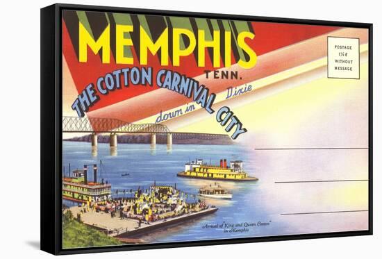 Postcard Folder, Memphis, Tennessee-null-Framed Stretched Canvas