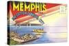 Postcard Folder, Memphis, Tennessee-null-Stretched Canvas