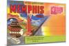 Postcard Folder, Memphis, Tennessee-null-Mounted Art Print