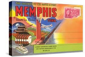 Postcard Folder, Memphis, Tennessee-null-Stretched Canvas