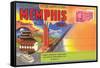 Postcard Folder, Memphis, Tennessee-null-Framed Stretched Canvas