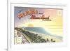 Postcard Folder, Miami, Florida-null-Framed Premium Giclee Print