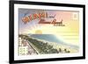 Postcard Folder, Miami, Florida-null-Framed Premium Giclee Print