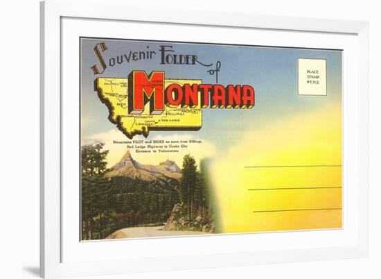 Postcard Folder, Montana-null-Framed Art Print
