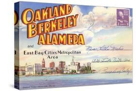 Postcard Folder, Oakland, Berkeley, Alameda, California-null-Stretched Canvas