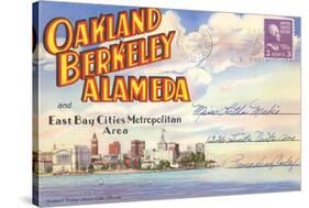 Postcard Folder, Oakland, Berkeley, Alameda, California-null-Stretched Canvas