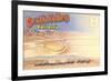 Postcard Folder of Death Valley, California-null-Framed Art Print