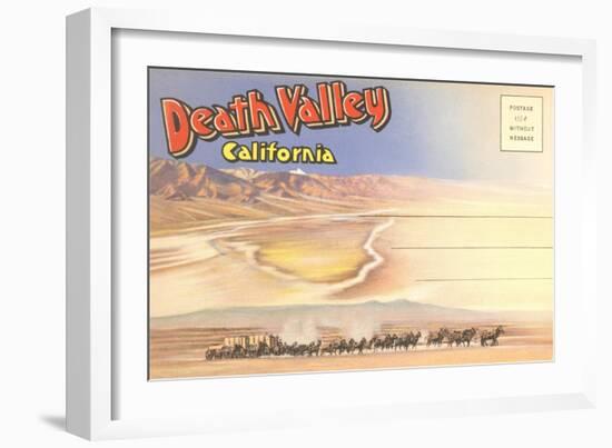 Postcard Folder of Death Valley, California-null-Framed Art Print