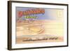 Postcard Folder of Death Valley, California-null-Framed Art Print
