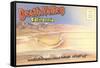 Postcard Folder of Death Valley, California-null-Framed Stretched Canvas