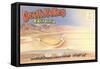 Postcard Folder of Death Valley, California-null-Framed Stretched Canvas