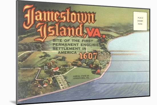 Postcard Folder of Jamestown, Virginia-null-Mounted Art Print