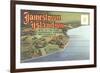 Postcard Folder of Jamestown, Virginia-null-Framed Art Print