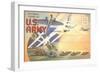 Postcard Folder of US Army-null-Framed Art Print