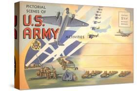 Postcard Folder of US Army-null-Stretched Canvas
