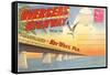 Postcard Folder, Overseas Highway, Key West, Florida-null-Framed Stretched Canvas