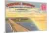Postcard Folder, Overseas Highway-null-Mounted Premium Giclee Print