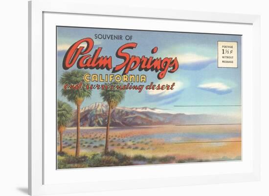 Postcard Folder, Palm Springs, California-null-Framed Art Print