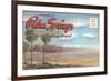 Postcard Folder, Palm Springs, California-null-Framed Art Print