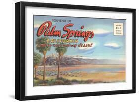 Postcard Folder, Palm Springs, California-null-Framed Art Print