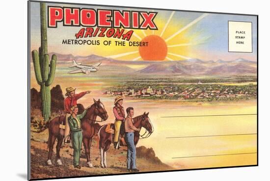 Postcard Folder, Phoenix, Arizona-null-Mounted Art Print