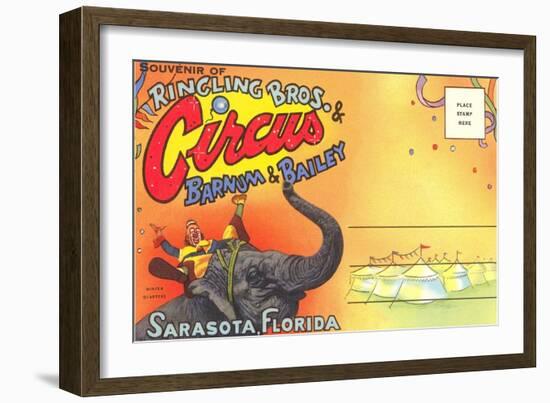 Postcard Folder, Ringling Brothers Circus-null-Framed Art Print
