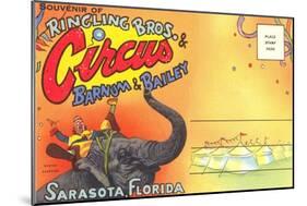 Postcard Folder, Ringling Brothers Circus-null-Mounted Art Print