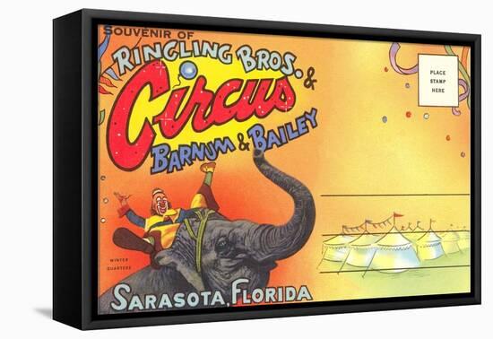 Postcard Folder, Ringling Brothers Circus-null-Framed Stretched Canvas