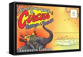 Postcard Folder, Ringling Brothers Circus-null-Framed Stretched Canvas