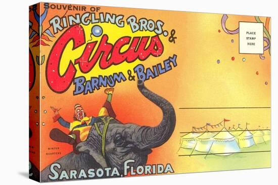 Postcard Folder, Ringling Brothers Circus-null-Stretched Canvas