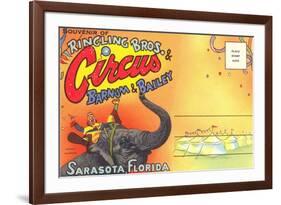 Postcard Folder, Ringling Brothers Circus-null-Framed Art Print