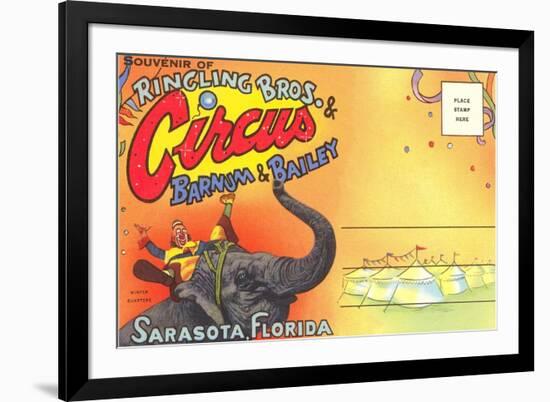 Postcard Folder, Ringling Brothers Circus-null-Framed Art Print