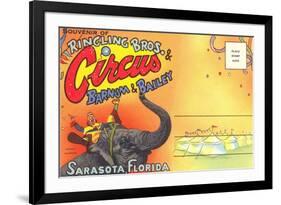 Postcard Folder, Ringling Brothers Circus-null-Framed Art Print