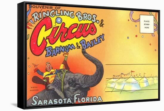 Postcard Folder, Ringling Brothers Circus-null-Framed Stretched Canvas