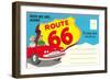 Postcard Folder, Route 66-null-Framed Art Print