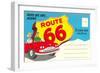 Postcard Folder, Route 66-null-Framed Art Print