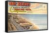 Postcard Folder, Santa Monica, California-null-Framed Stretched Canvas