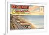 Postcard Folder, Santa Monica, California-null-Framed Premium Giclee Print