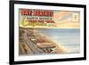 Postcard Folder, Santa Monica, California-null-Framed Premium Giclee Print