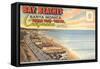 Postcard Folder, Santa Monica, California-null-Framed Stretched Canvas