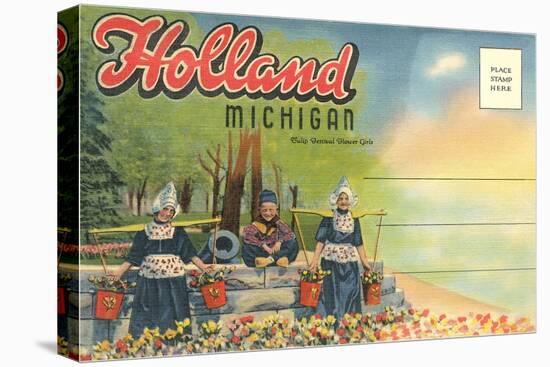 Postcard Folder, Scene from Holland, Michigan-null-Stretched Canvas