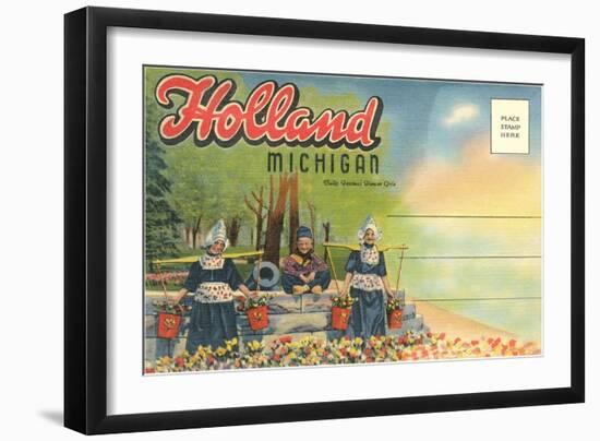 Postcard Folder, Scene from Holland, Michigan-null-Framed Art Print