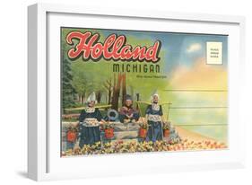 Postcard Folder, Scene from Holland, Michigan-null-Framed Art Print