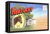 Postcard Folder, Scenic Kentucky-null-Framed Stretched Canvas